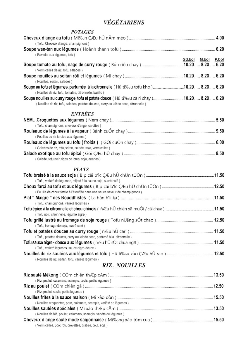 Menu Restaurant Le Mékong-2