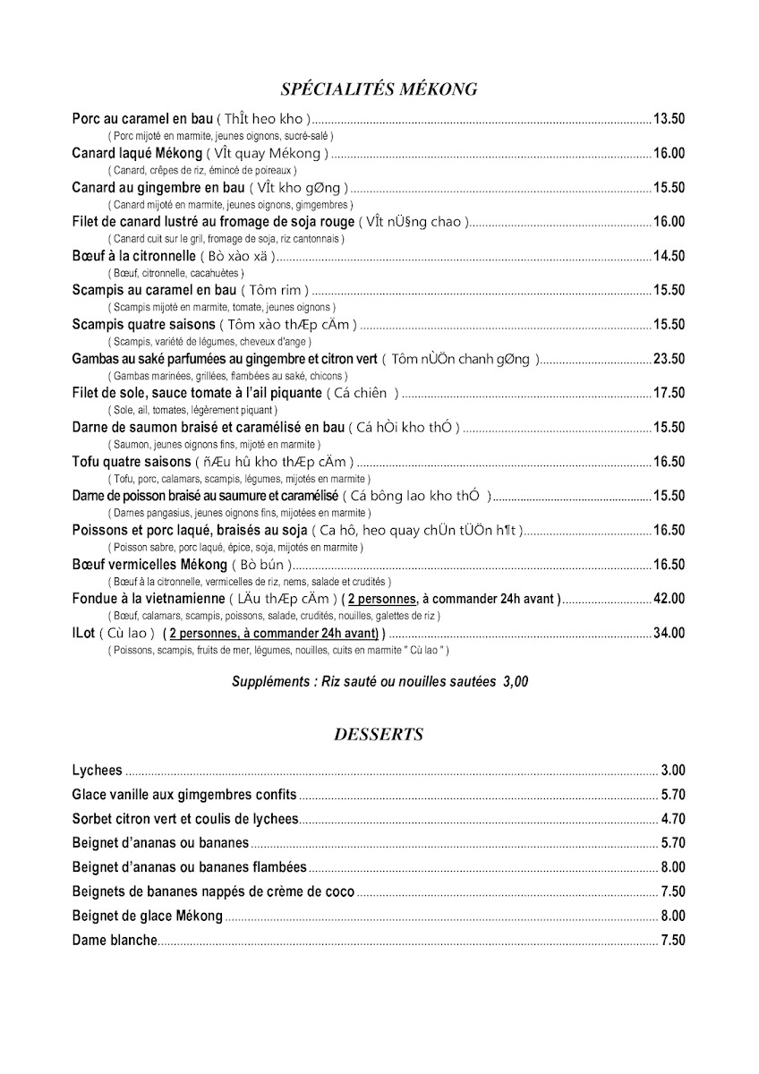 Menu Restaurant Le Mékong-5